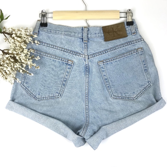 Calvin Klein Pants - Vintage Calvin Klein Custom Cut Off Jean Shorts